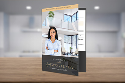 Editable Canva real estate flyer template