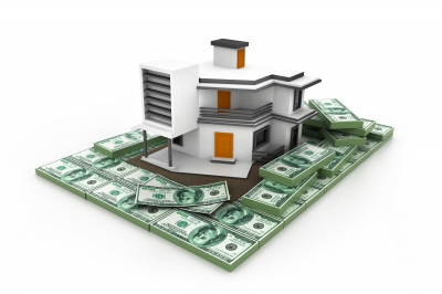 house sitting on money