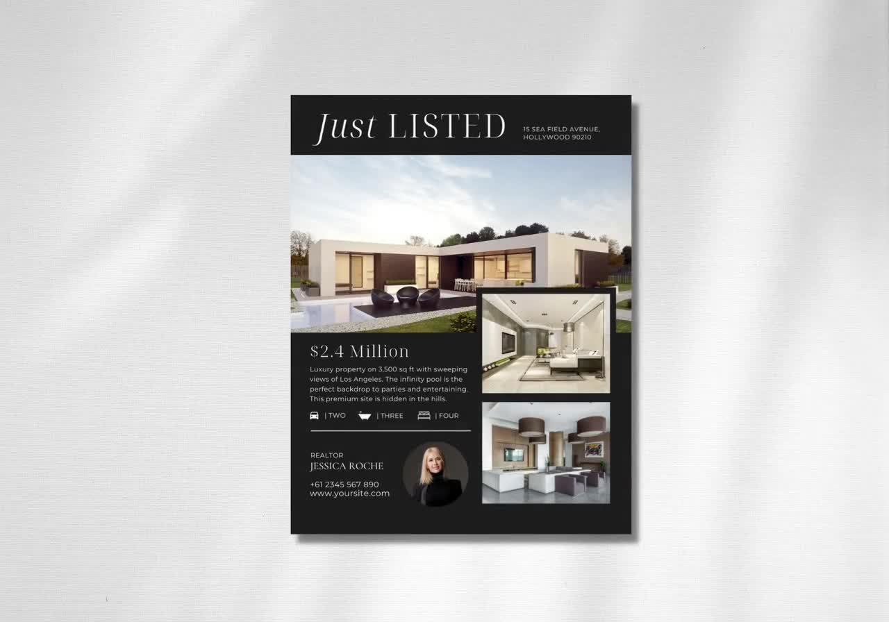 PosterMyWall real estate flyer template example
