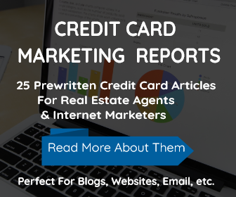 25 Credit Card Article Reports with Private Label Rights. Perfect for website content, blogging, email marketing and other lead generation campaigns.