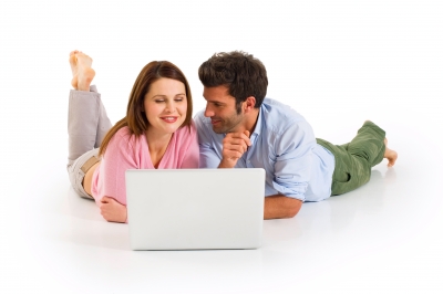 couple on laptop
