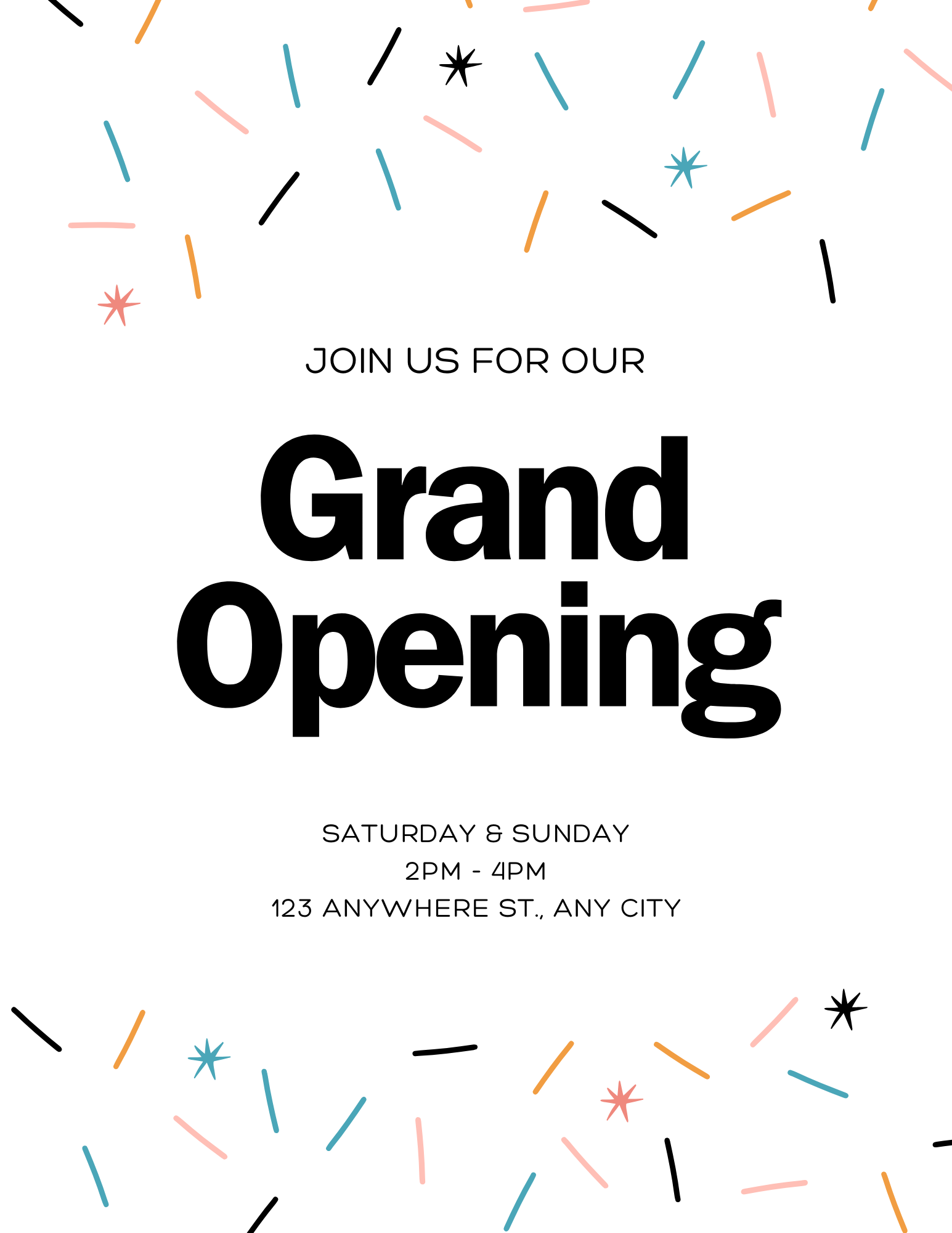 Create a free printable flyer with Canva