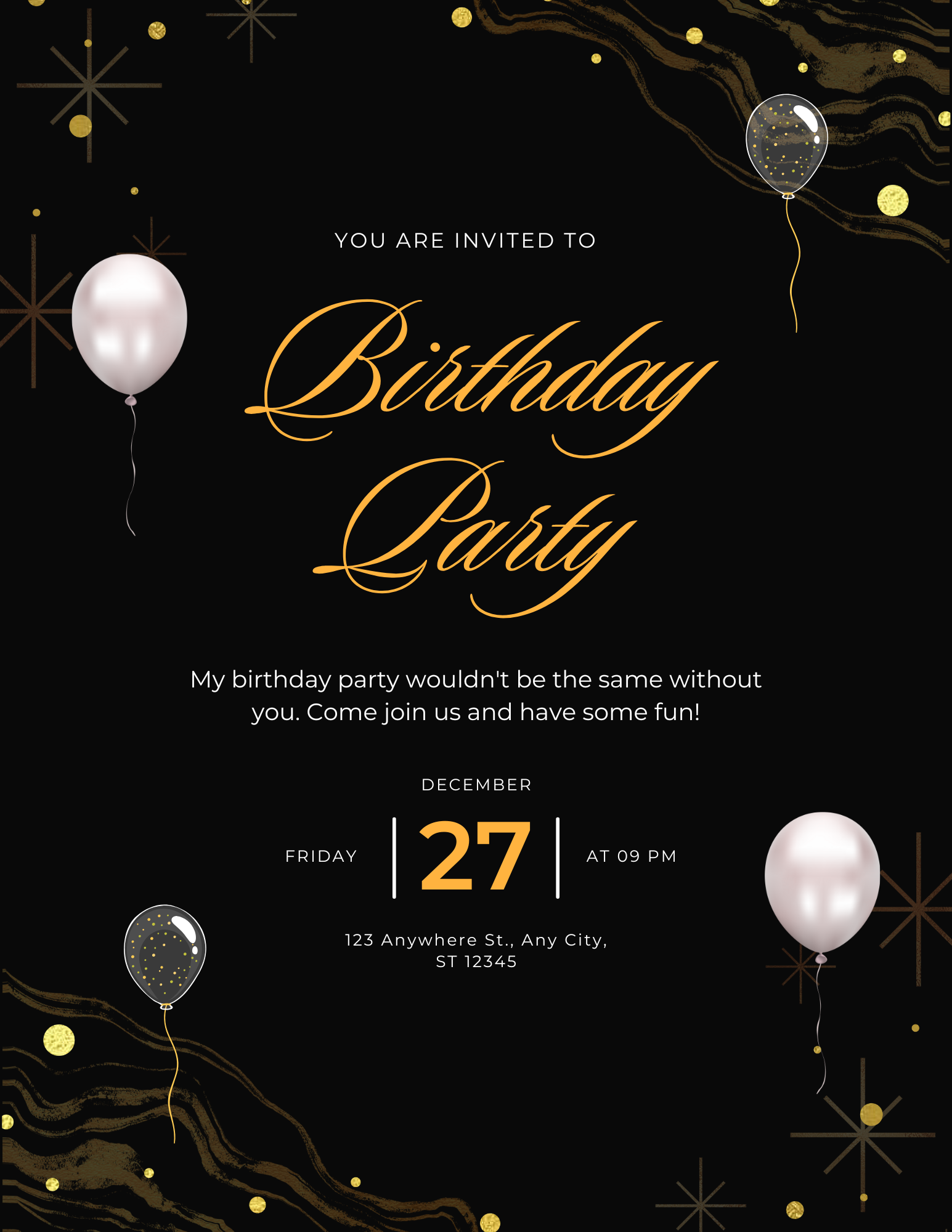 Create a free printable flyer with Canva