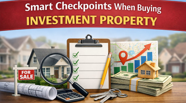 Investment Homes: What Smart Buyers Look For Before They Buy investment homes evaluation checklist with property inspection, location analysis, and profit planning elements