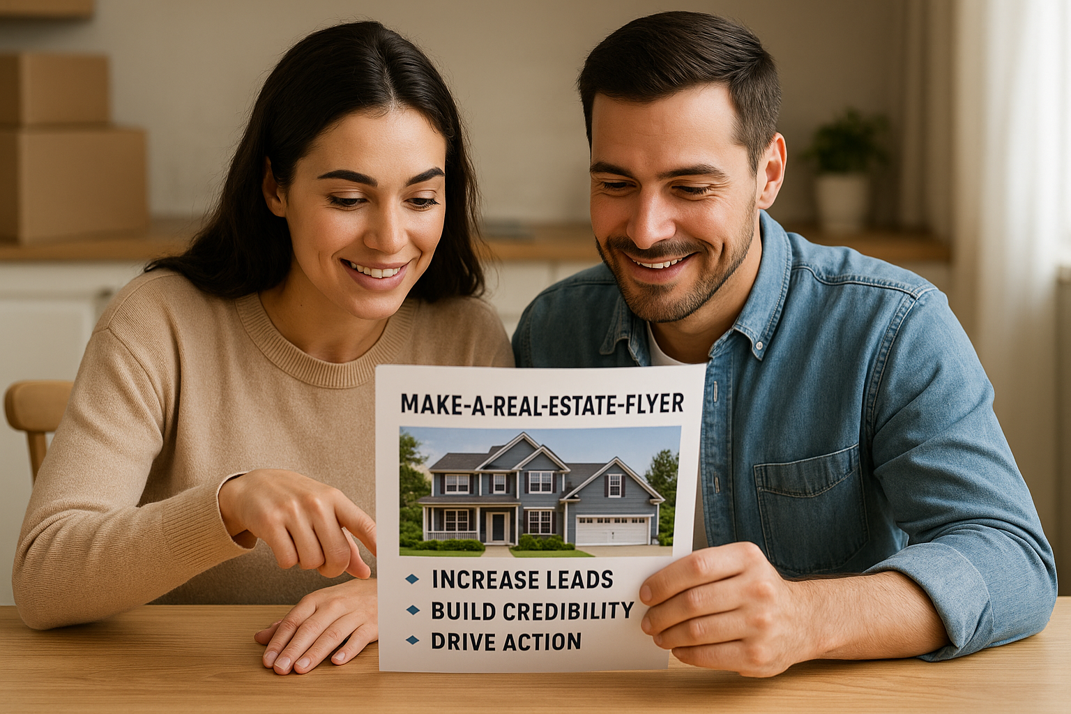 make a real estate flyer