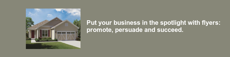 real estate flyer marketin concept