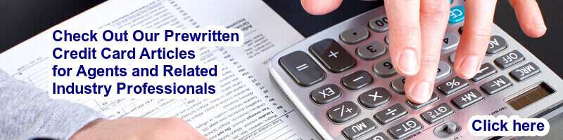 25 Prewritten Credit Card Articles