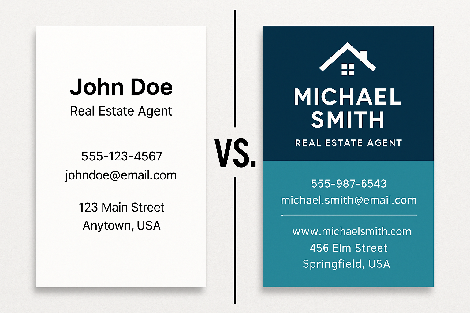 real estate business card templates 2