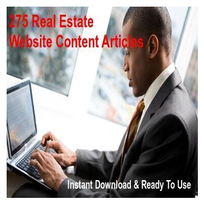 Real Estate Web Site Content
for Blogs, Websites, Newsletters & More