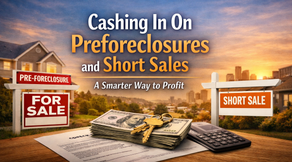 cashing in on preforeclosures and short sales real estate investment opportunity