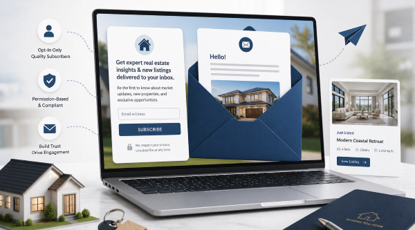 opt-in email marketing strategies for real estate agents