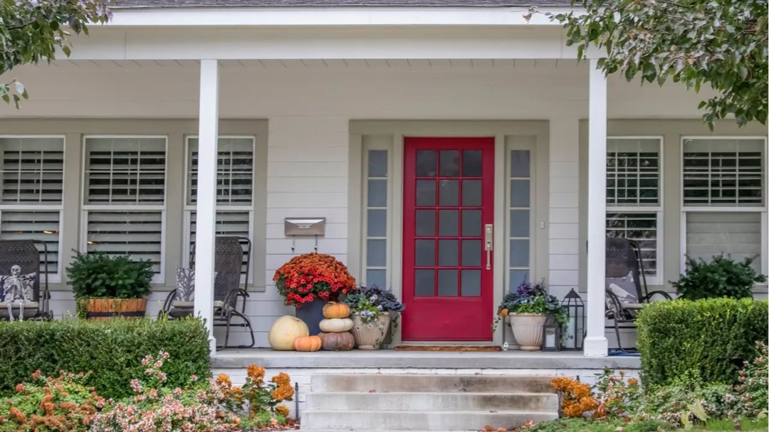Real estate curb appeal front entry staging for stronger buyer interest