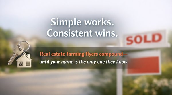 real estate flyers for farming neighborhoods and lead generation