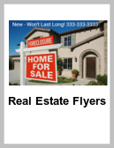Real Estate Flyers for open houses and listings