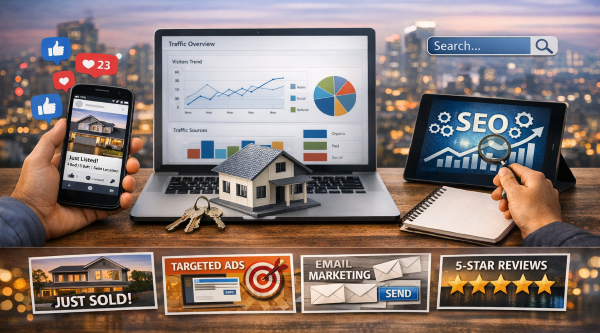 real estate marketing strategy diagram for agents