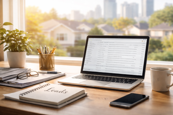 real estate agent building an email list for lead generation